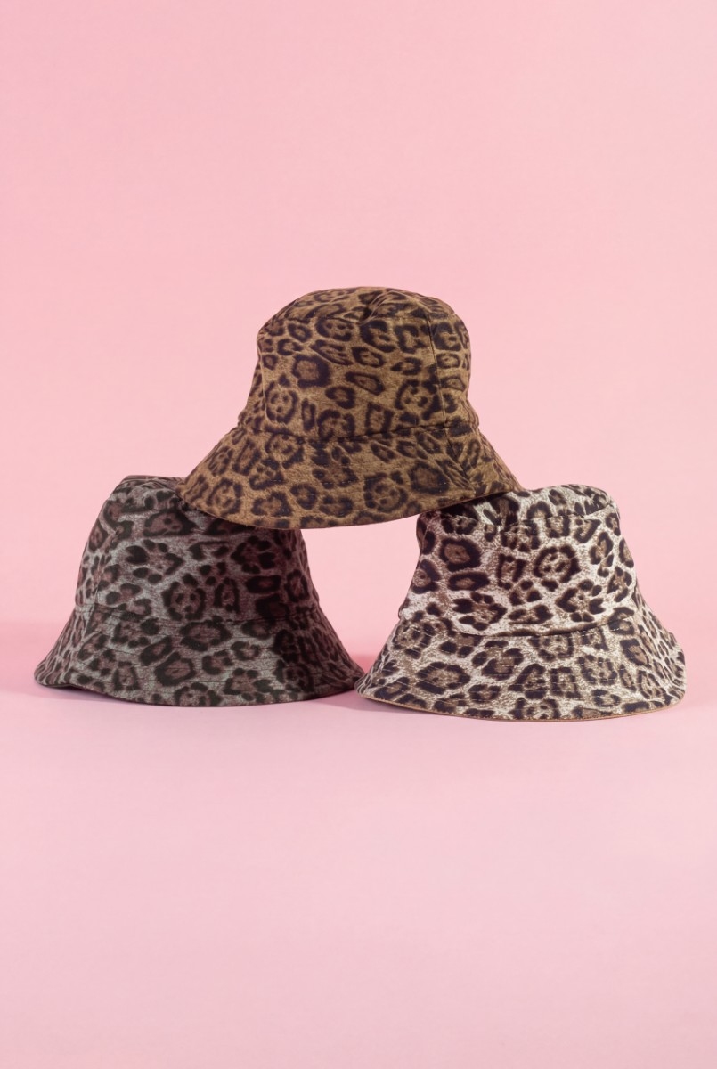 Leopard Print Bucket Hat