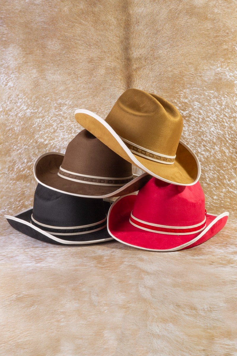 Western Braid Trim Cowboy Hat