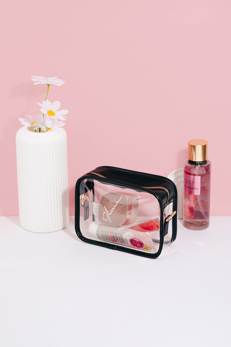 Clear Rectangular Cosmetic Bag