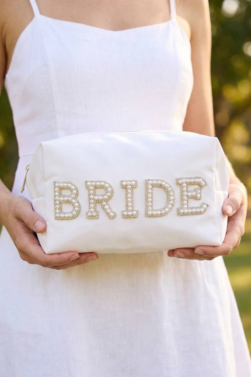 Bride Print Cosmetic Bag