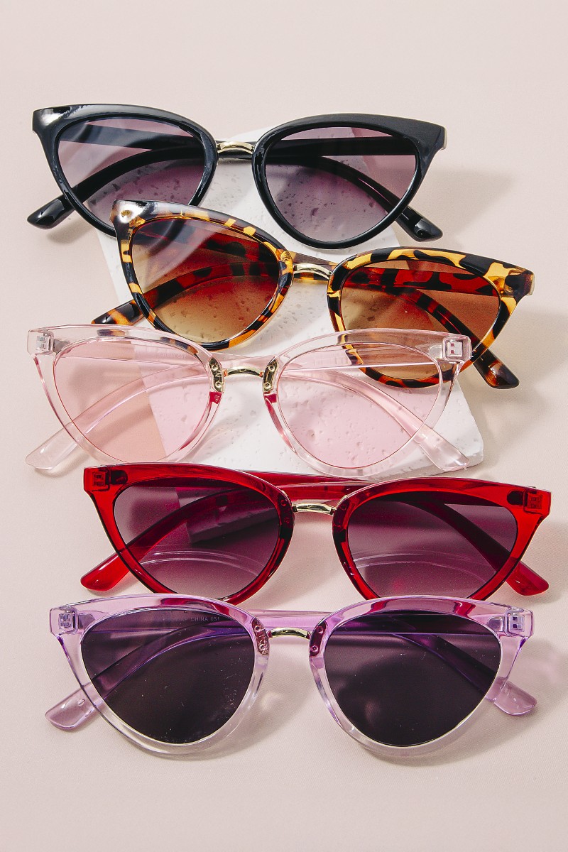 Tortoise Cat Eye Sunglasses Set