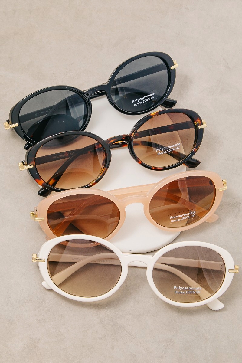 Classic Round Lens Sunglasses Set
