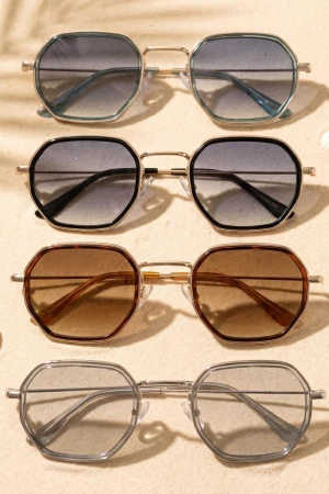 Hexagon Frame Assorted Sunglasses