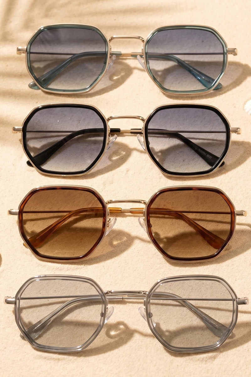 Hexagon Frame Assorted Sunglasses