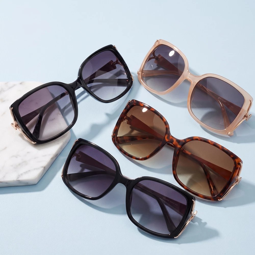 Oversized Square Wire Arm Sunglasses