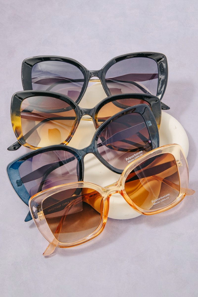 Oversized Cat-Eye Sunglasses