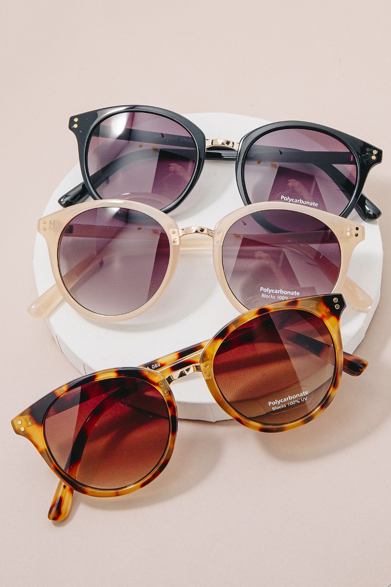 Circle Lens Sunglasses Set