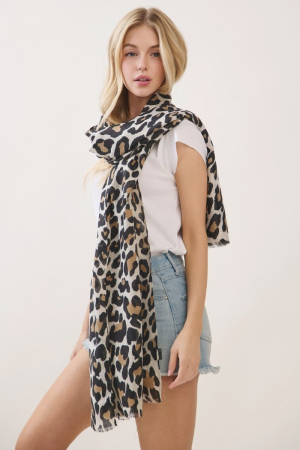 Leopard Print Scarf