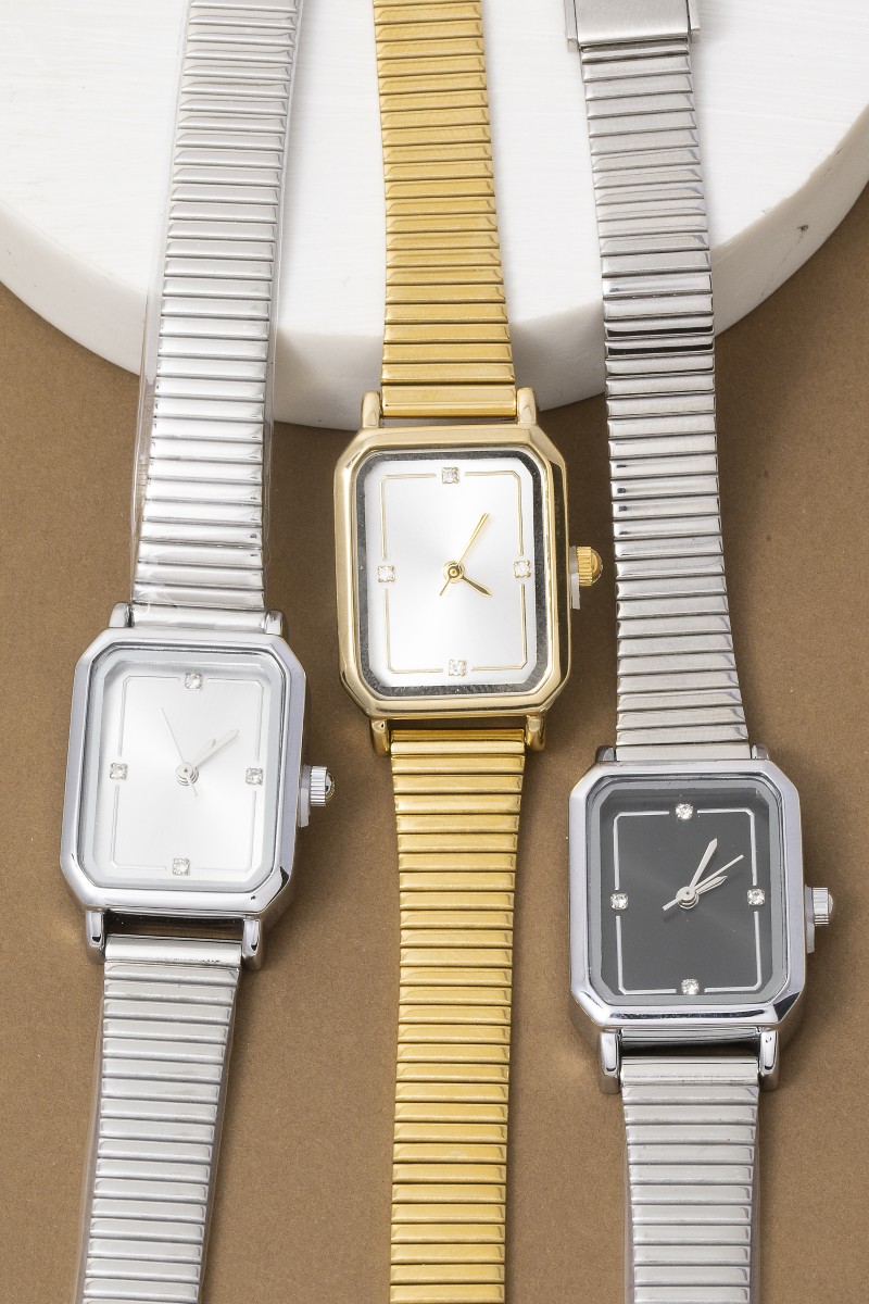 Snake Band Rectangle Style Watch