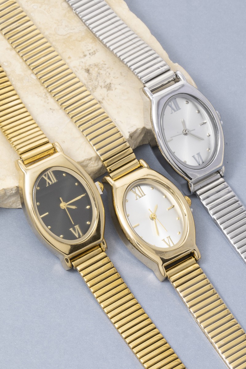 Snake Band Oval Style Watch