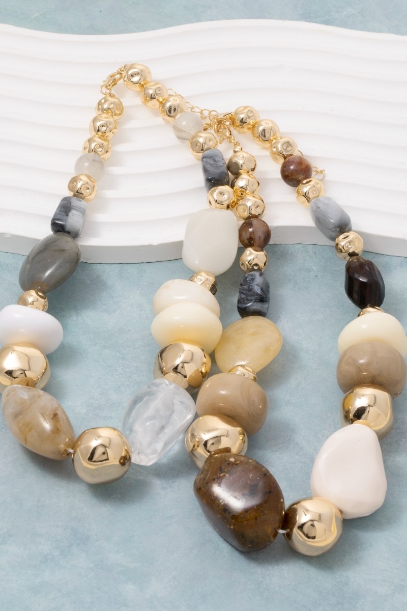 Assorted Chunky Resin Statement Necklace