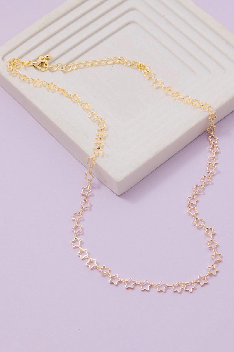 Mini Stars Chain Link Necklace