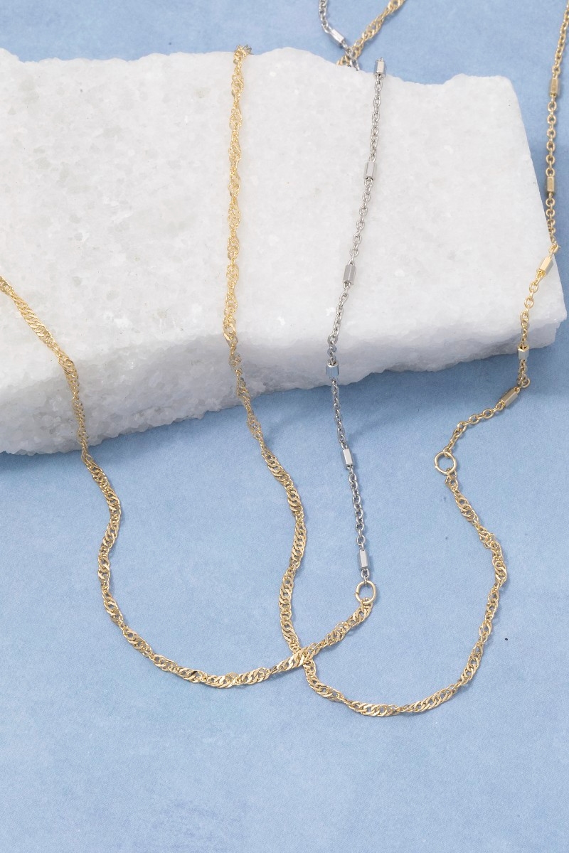 Twisted Rope Chain Necklace
