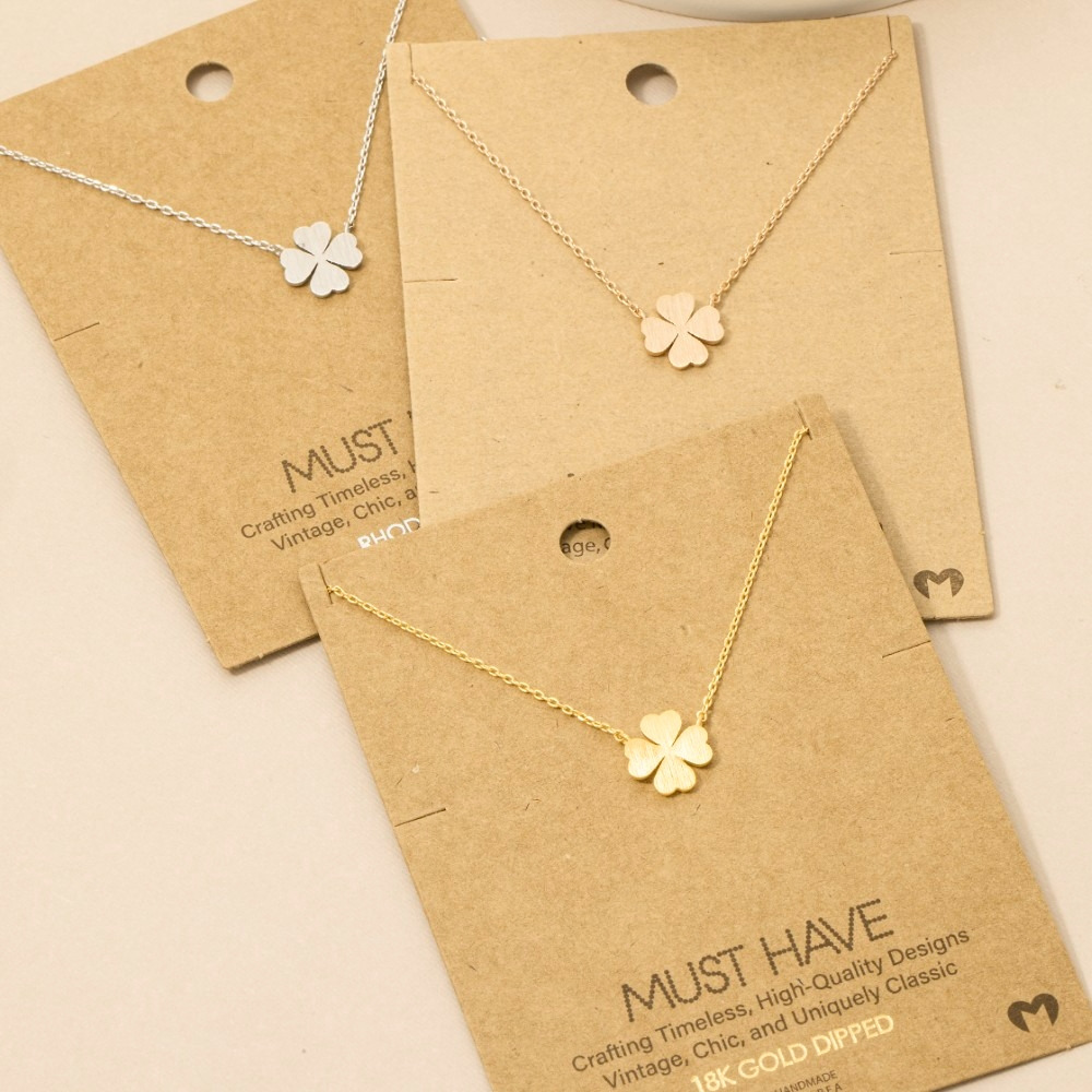 Mini Clover Pendant Necklace