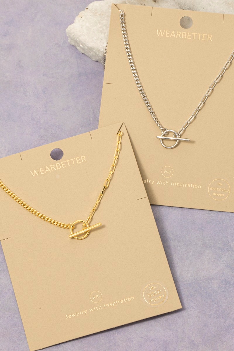Toggle Chain Y Necklace