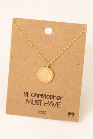 Mini Saint Christopher Necklace