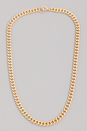 Lobster Clasp Curb Classic Chain Necklace