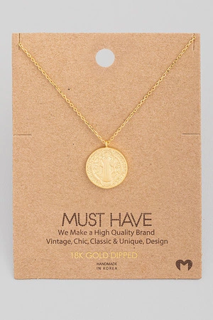 Mini Saint Benedict Pendant Necklace