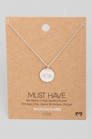 Dainty Eye Coin Pendant Necklace