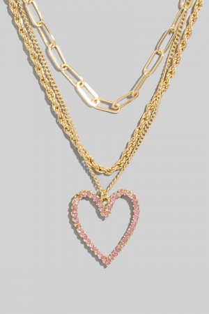 Pearl Pave Hoop Pendant Necklace