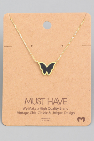 Butterfly Enamel Necklace