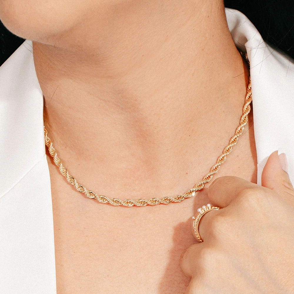 Delicate Rope Chain Choker Necklace