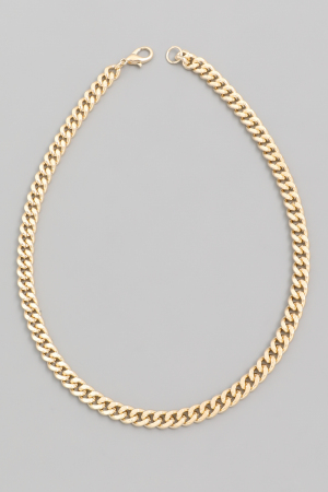 Lobster Clasp Curb Chain Necklace