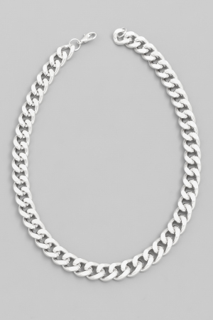 Thick Curb Chain Choker Necklace