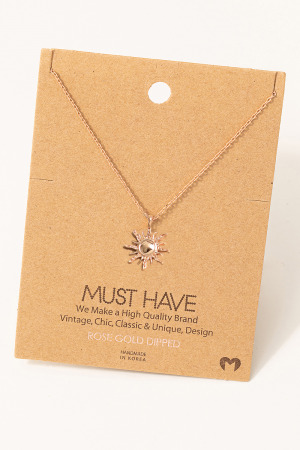 Mini Sun Pendant Necklace