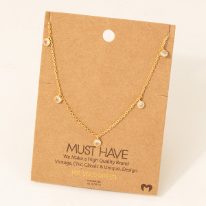 Crystal Drop Necklace