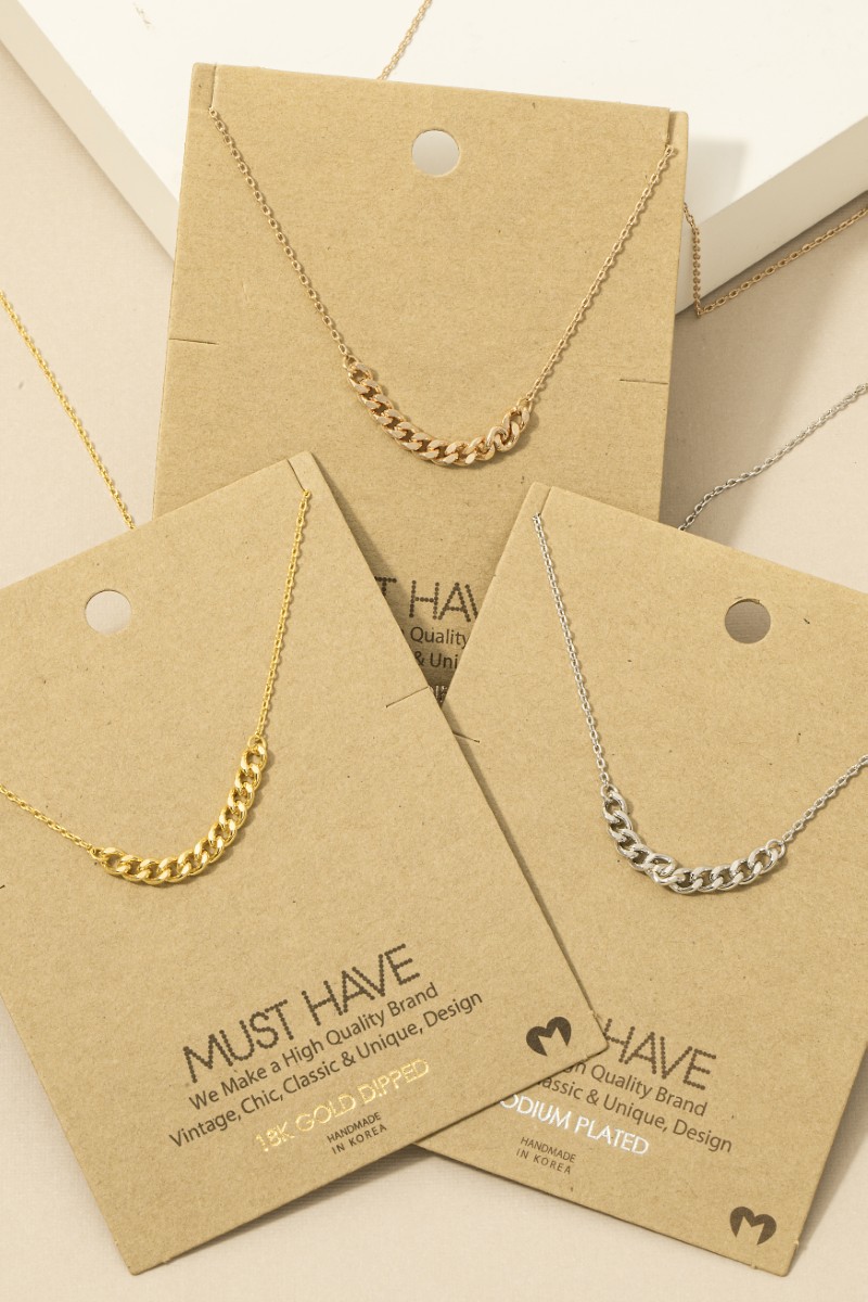 Chain Link Charm Necklace