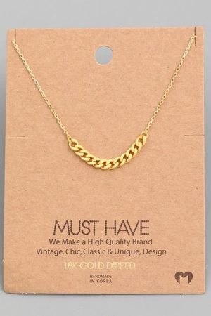 Chain Link Charm Necklace