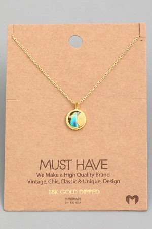 Moon Coin Pendant Necklace