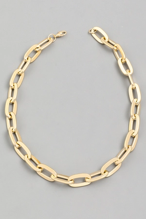 Cable Chain Choker Necklace