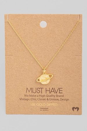 Star Planet Pendant Necklace