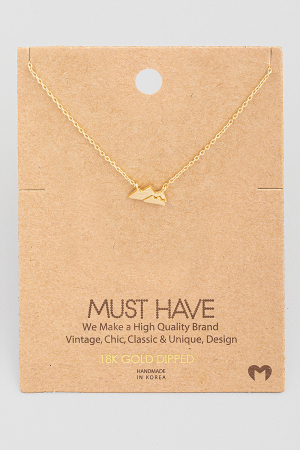 Mini Mountain Pendant Necklace