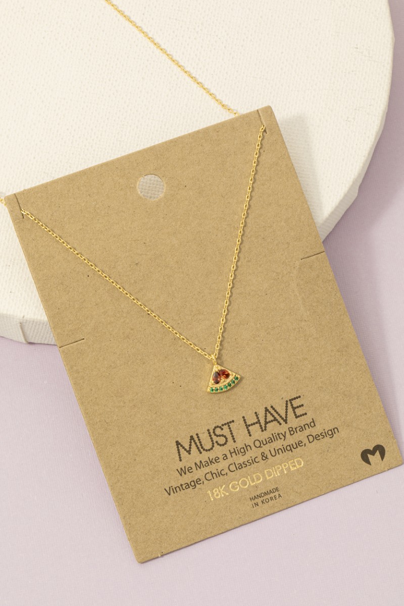Mini Watermelon Pendant Necklace