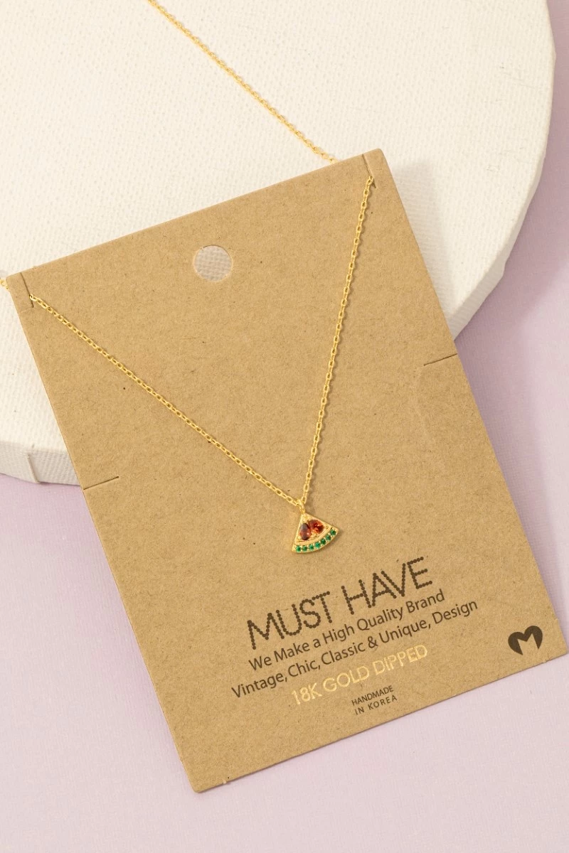 Mini Watermelon Pendant Necklace