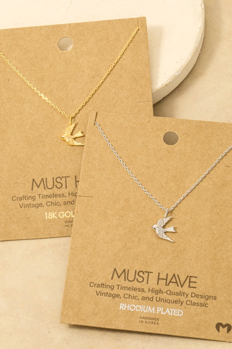 Flying Bird Pendant Necklace