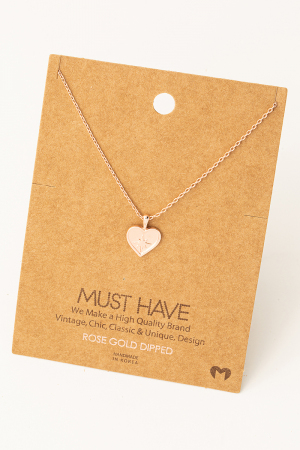 North Star Heart Pendant Necklace