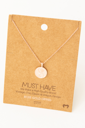 Yin Yang Sun Moon Coin Necklace