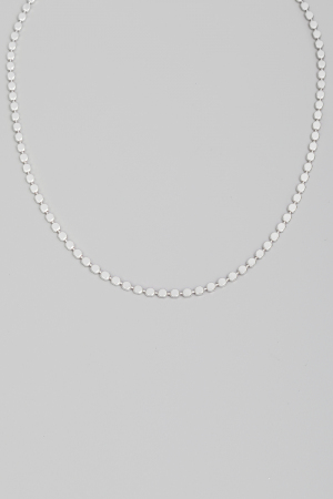 Metallic Bead Link Necklace