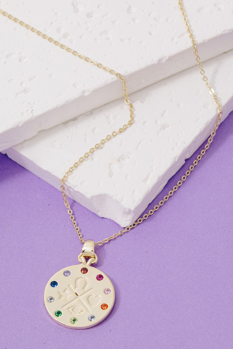 Sterling Silver Coin Charm Necklace