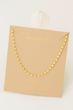 Dainty Lock Chain Link Necklace