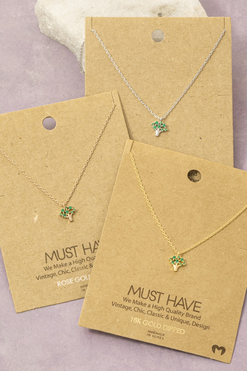 Mini Tree Pendant Necklace