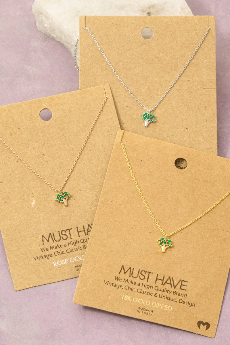 Mini Tree Pendant Necklace