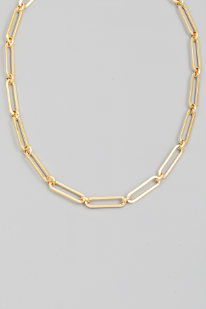 Oval Chain Link Necklace
