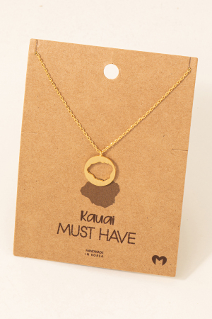 Kauai Island Pendant Necklace