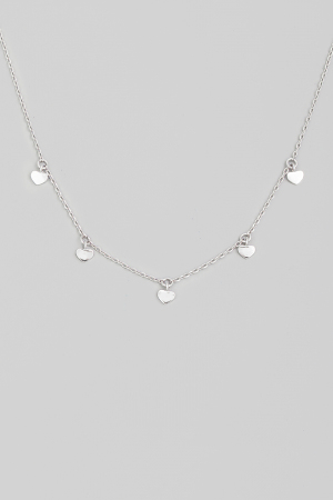 Dainty Heart Charm Chain Necklace