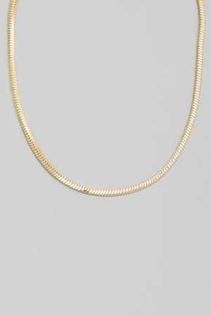 Metallic Box Chain Necklace